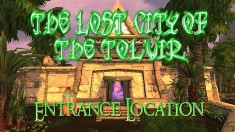 WoW Lost City of the Tol'vir Entrance Location .